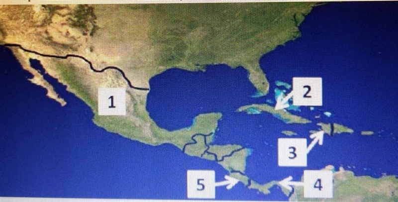 Panama is located at number ___ on the map above and Haiti is located at number___. A-example-1