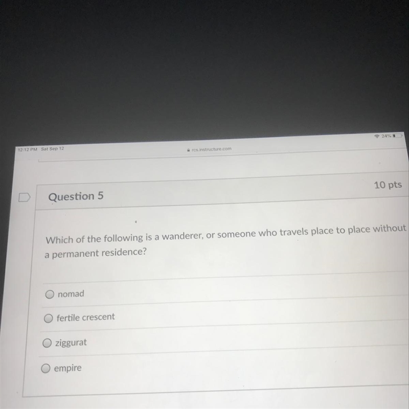 Question 5 10 pts I NEED HELP NOW!!!!!!! Which of the following is a wanderer, or-example-1