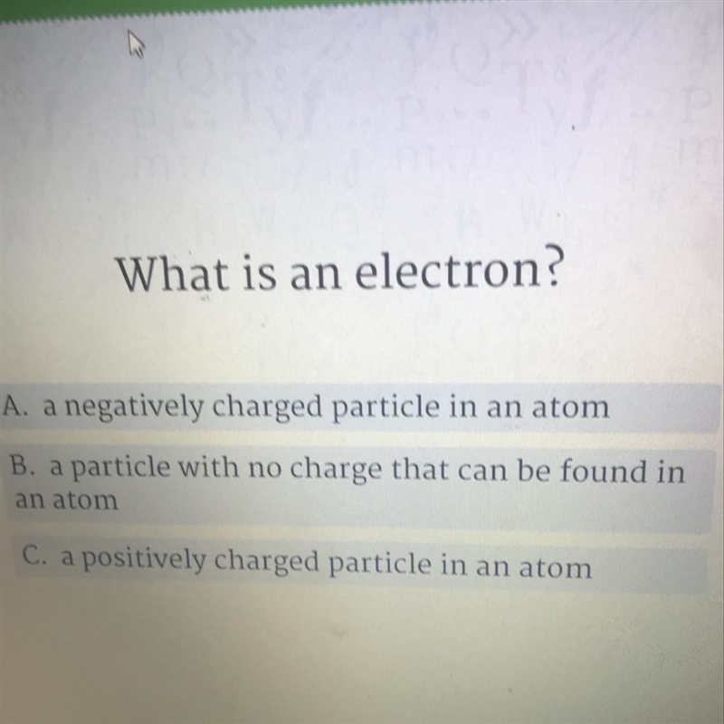 What is an electron??-example-1