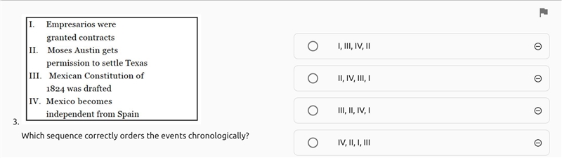 Which sequence correctly orders the events chronologically?-example-1