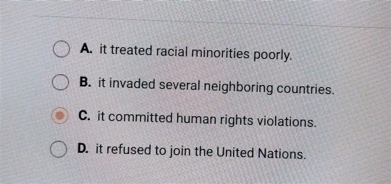 In the 21st century, the international community tried to punish North Korea because-example-1