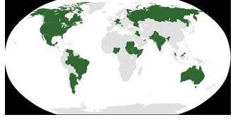 All of the nations in green, including the United States and Australia, share which-example-1