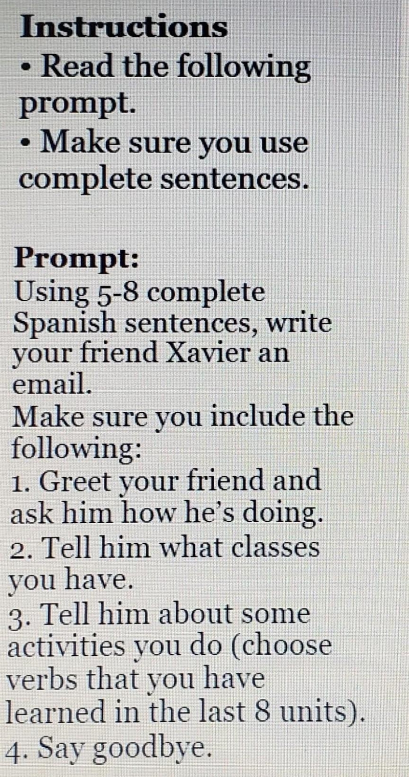 Need help with this spanish assignment. Working on it now. Look at the picture for-example-1