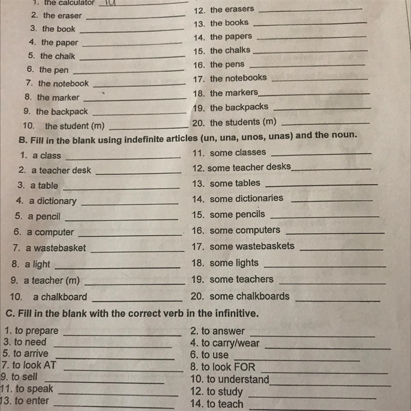 CAN SOMEONE PLEASE PLEASE help me it says “full in the black using definite articles-example-1