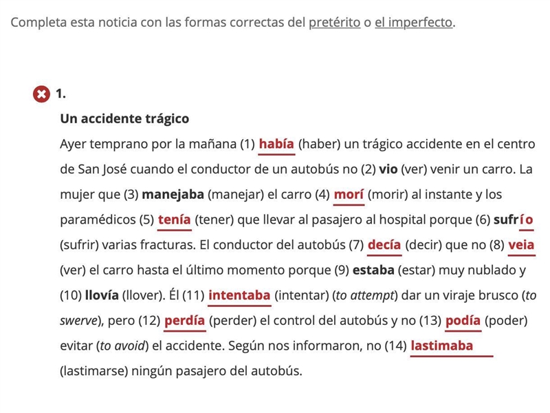 PLEASE help Spanish/Imperfacto and Preterite-example-1