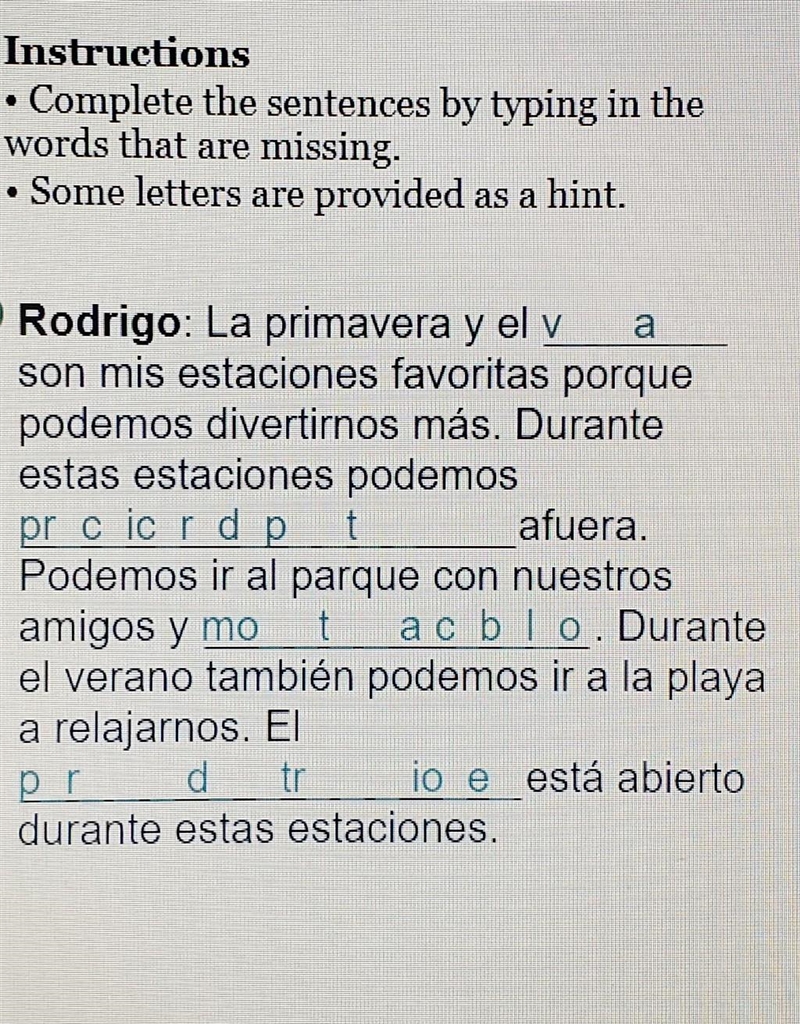 Help ASAP Only if your really good at spanish.​-example-1