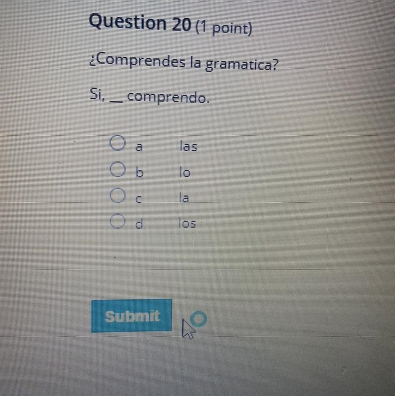 Comprendes la gramatica? Si, comprendo-example-1