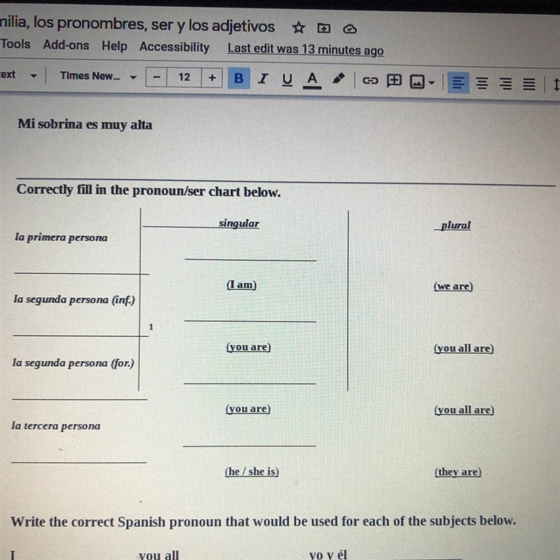 Help ? Spanish easy points-example-1