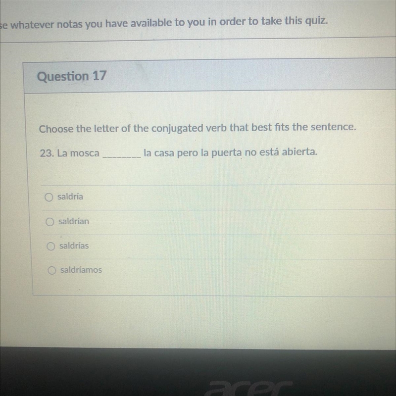 Can you explain the awnser to me as well I don’t really know how to conjugate a verb-example-1