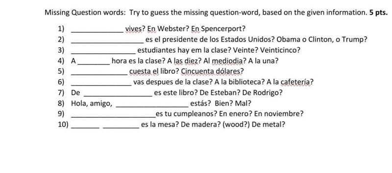 I NEED SOME HELP FOR SPANISH CAN SOMEONE PLEASE HELP ​-example-1