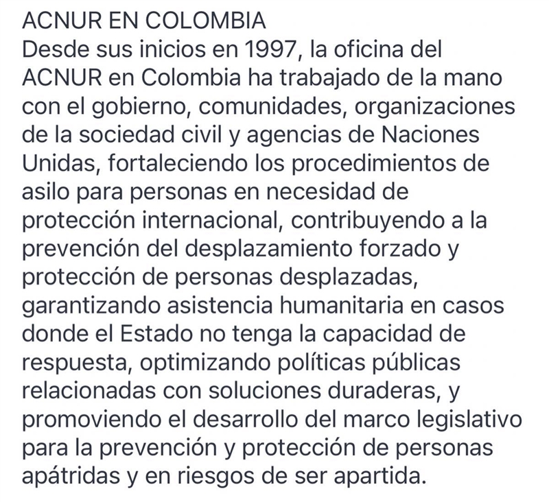 ¿Cuál es el organismo que se encarga de los migrantes en Colombia y en el mundo? ¿en-example-1