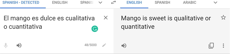 El mango es dulce es cualitativa o cuantitativa​-example-1