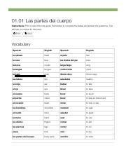 01.01 Las partes del cuerpo note guide-example-1