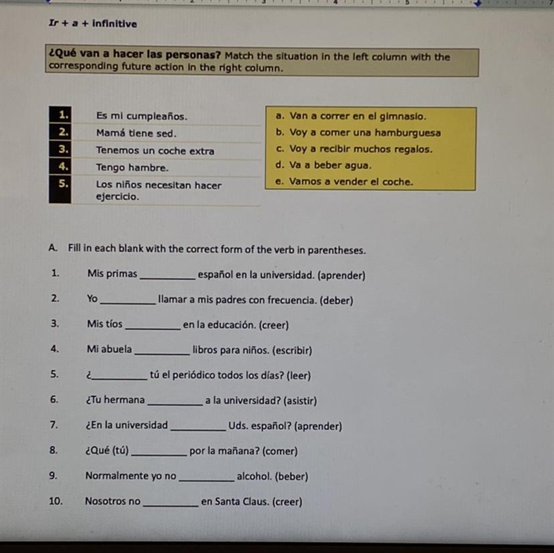 PLEASE HELP!!!!! I really need help with this spanish homework! this is a (Spanish-example-1