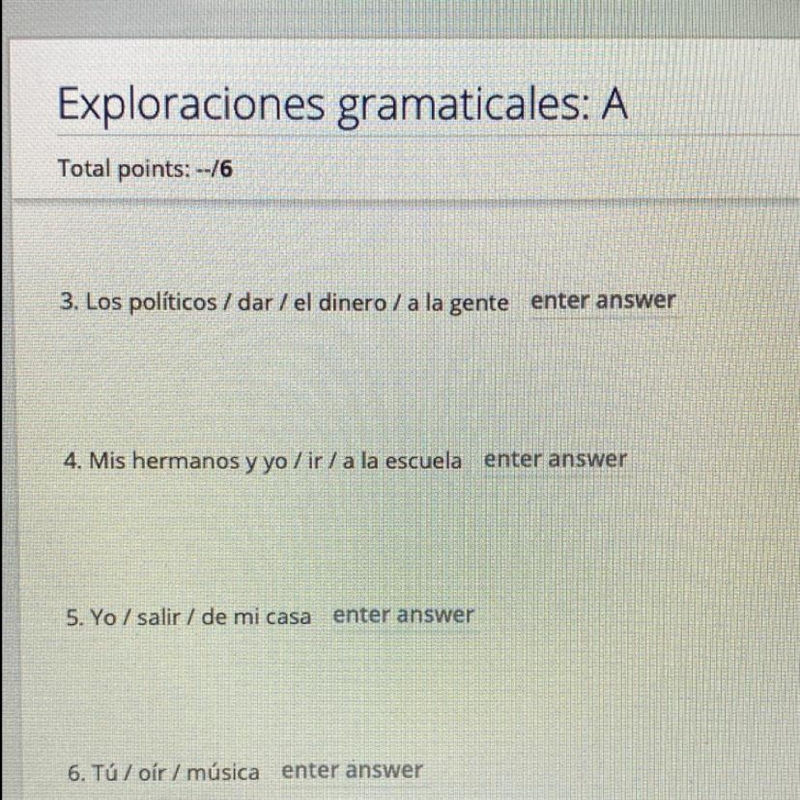 PLEASE HELP me with this spanish homework!!!! this is a (Spanish 1 in college) class-example-1