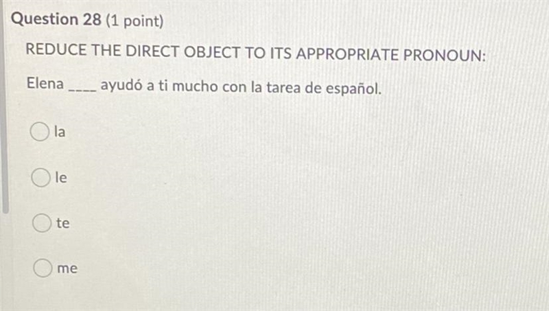 PLEASE HELP! SPANISH 2 direct/indirect/ double object pronouns-example-1