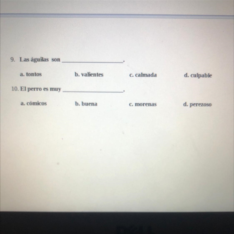 Spanish. easy points-example-1