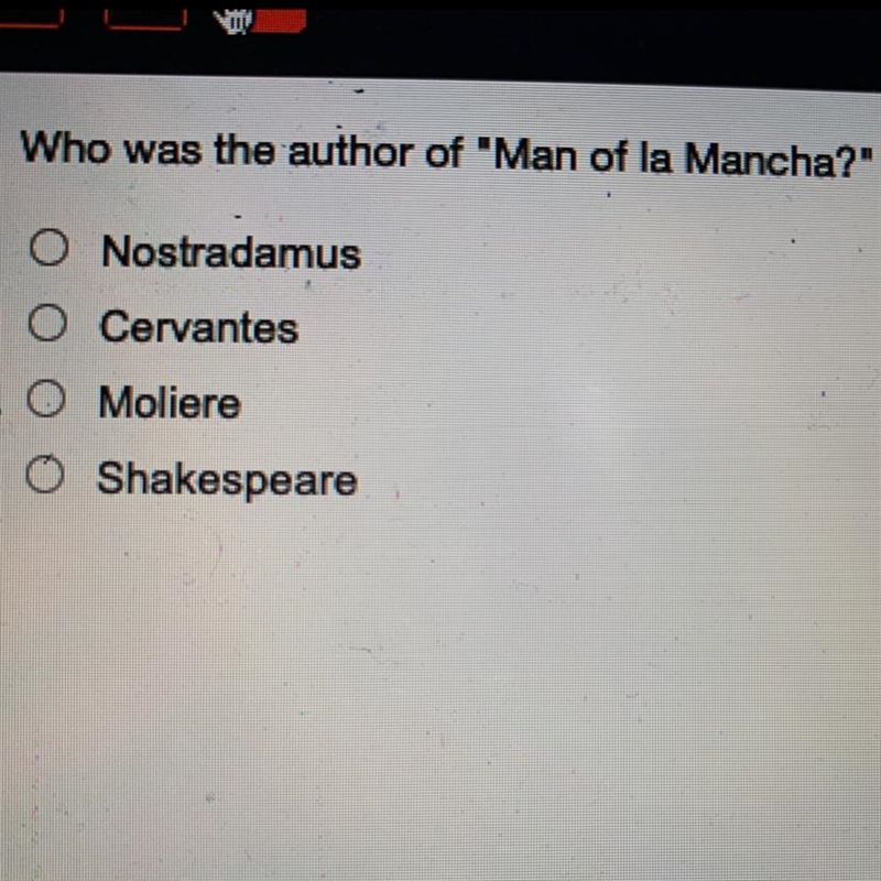 Who was the author of "Man of la Mancha?-example-1