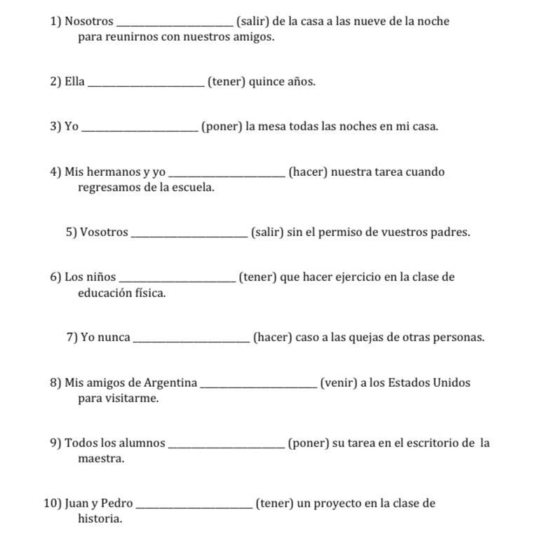 NEED SOME HELP✅: Provide the correct conjunction of the verbs in parentheses to complete-example-1