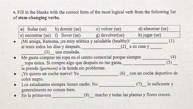 PLEASE HELP!!!!! I really need help with this spanish homework! this is a (Spanish-example-1