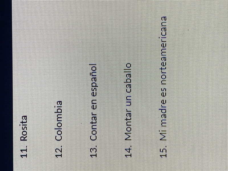 Decide if you would use “Saber” or “conocer” when talking about the following choices-example-1