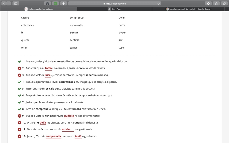 Help please Spanish Imperfecto-example-1