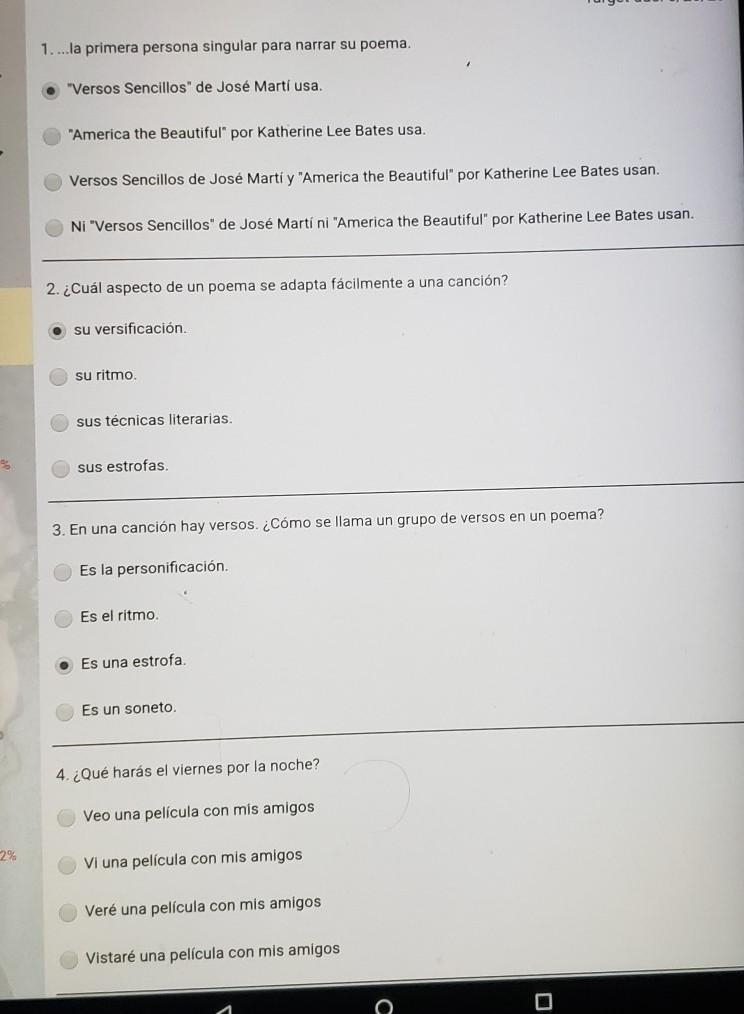 I needed some help I don't know if my answers right. Plus I need help on 4 ​-example-1