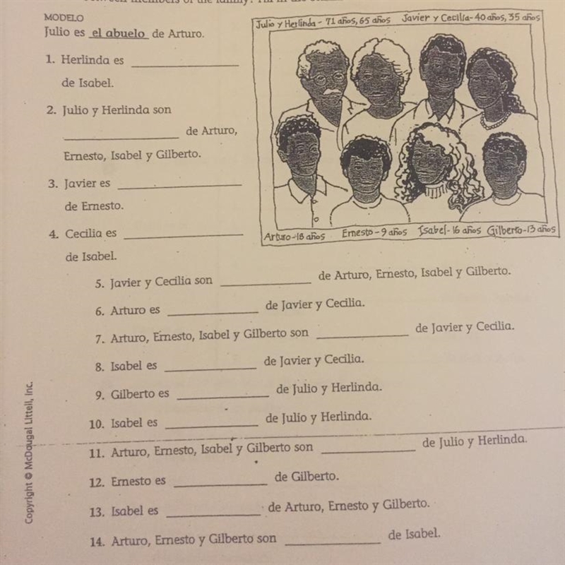 What is the relationship between members not the family? Fill in the blanks to find-example-1