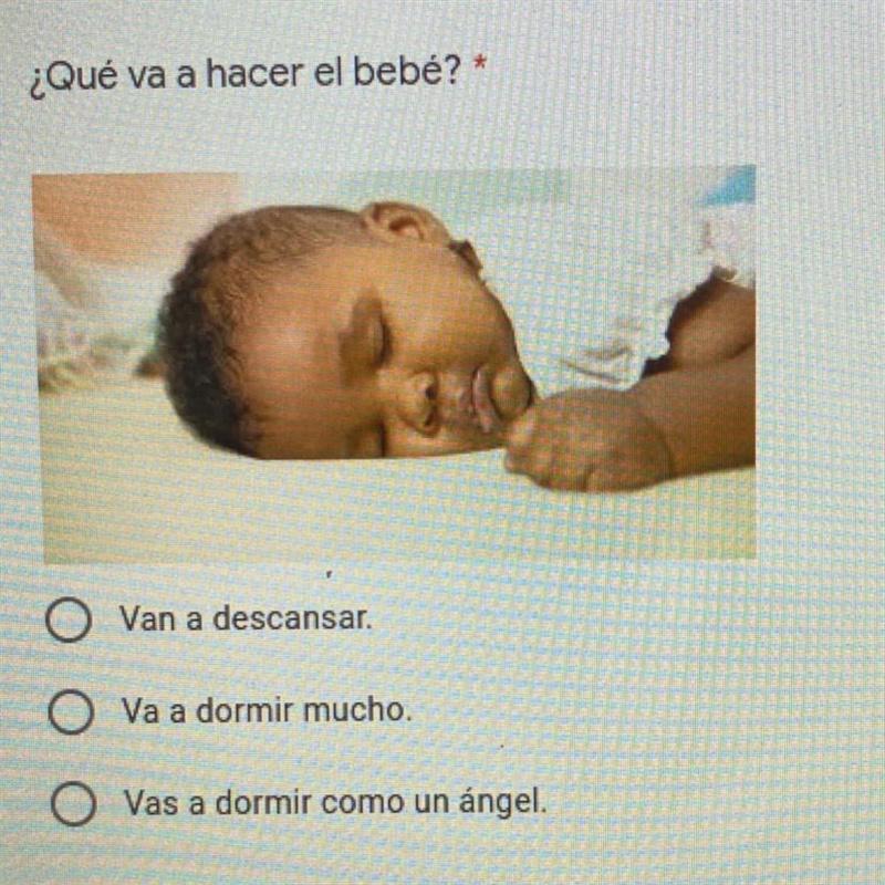 ¿Qué va a hacer el bebé?-example-1