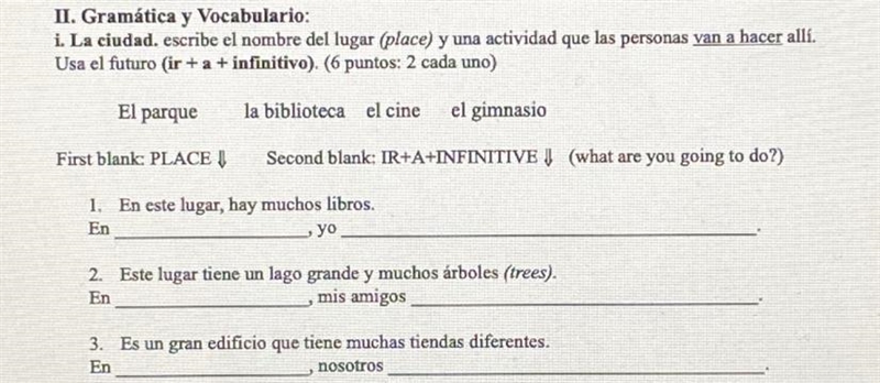 PLEASE HELP!!!!! I really need help with this spanish homework! this is a (Spanish-example-1