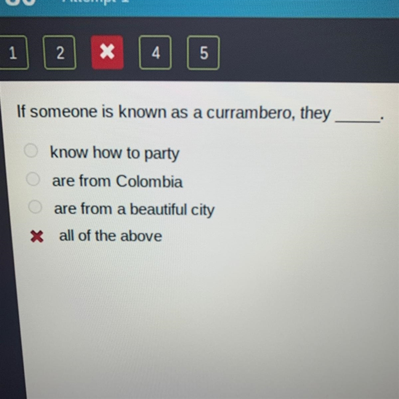 If someone is known as a currambero, they ______. know how to party is the answer-example-1