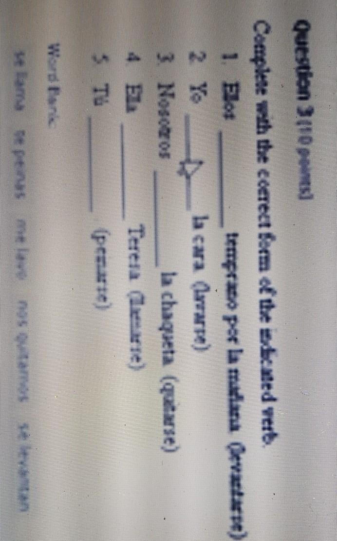 Complete with the correct form of the indicated verb​-example-1