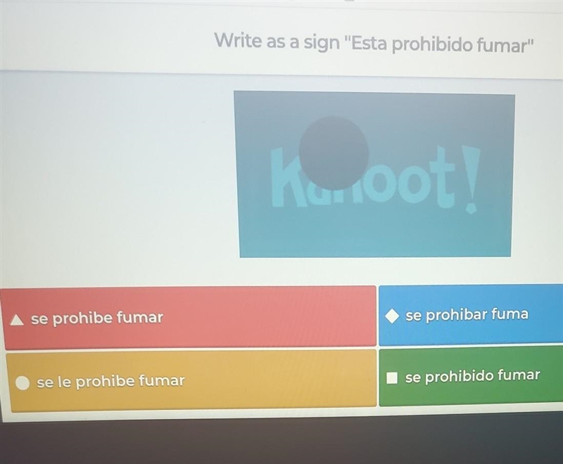 Write as a sign "Esta prohibido fumar" ​-example-1