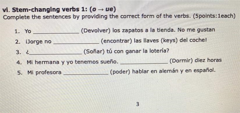 PLEASE HELP me with this spanish homework! this is a (Spanish 1 in college) class-example-1