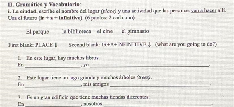 PLEASE HELP!!!!! I really need help with this spanish homework! this is a (Spanish-example-1