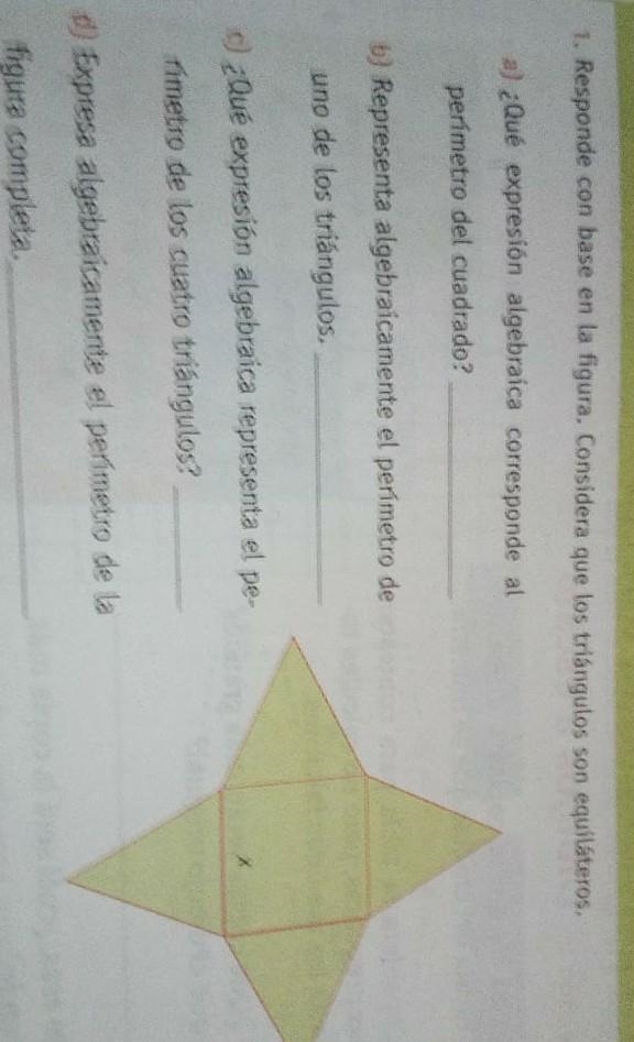 Que expresión algebraica corresponde al perímetro del cuadro​-example-1