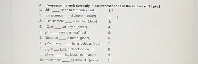 Spanish go group verbs please help ​-example-1