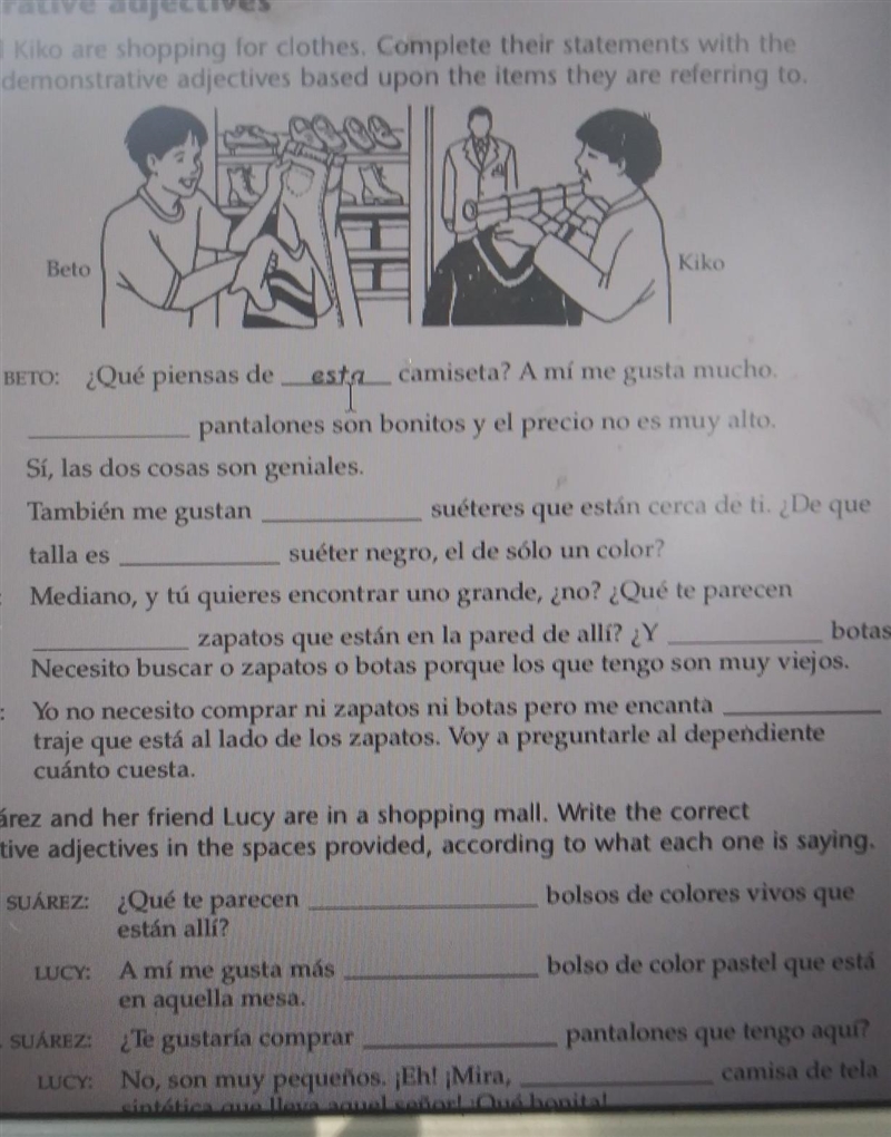 Appropriate demonstrative adjecuves based upoille leils uLY UIL ILILIT Beto Kiko Modelo-example-1