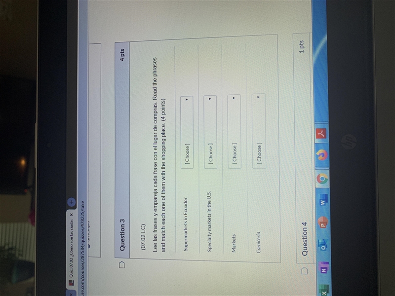 Plz match each answer using 1 2 3 4 and A B C D-example-1