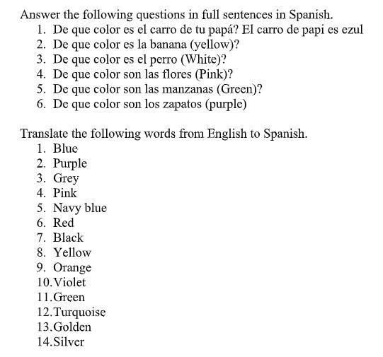 HEY CAN ANYONE PLS ANSWER DIS SPANISH QUESTIONS!!!!!!!!-example-1