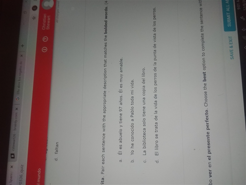 1. Él es un viejo amigo. 2. Él es un amigo viejo. 3. Es el único libro. 4. Es un libro-example-2