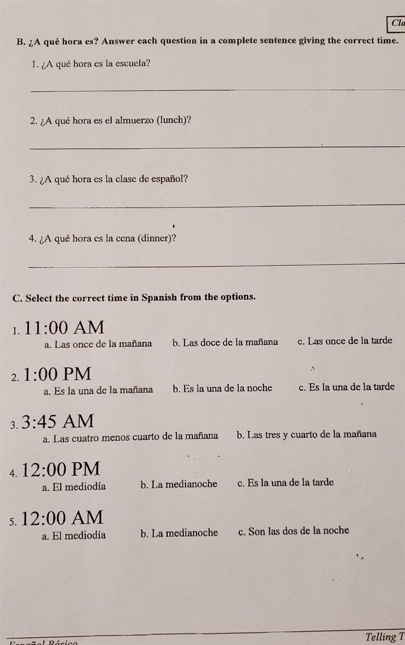 Answer each question in a complete sentence giving the correct time ​-example-1