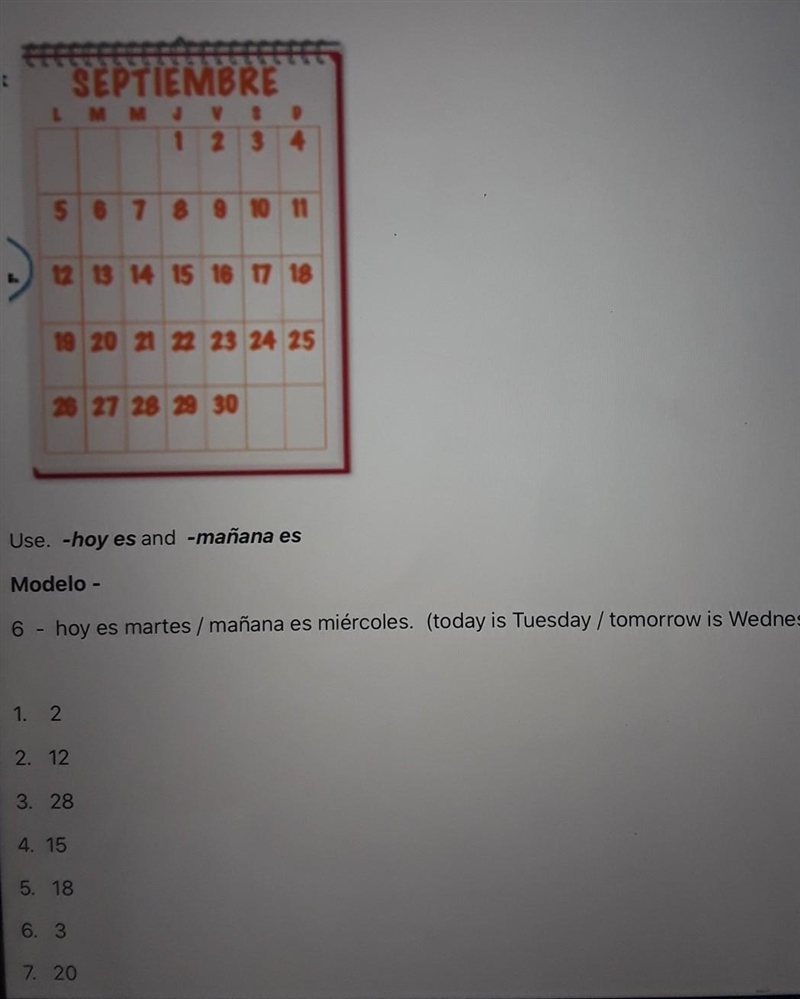 Answer the following according to the calendar​-example-1