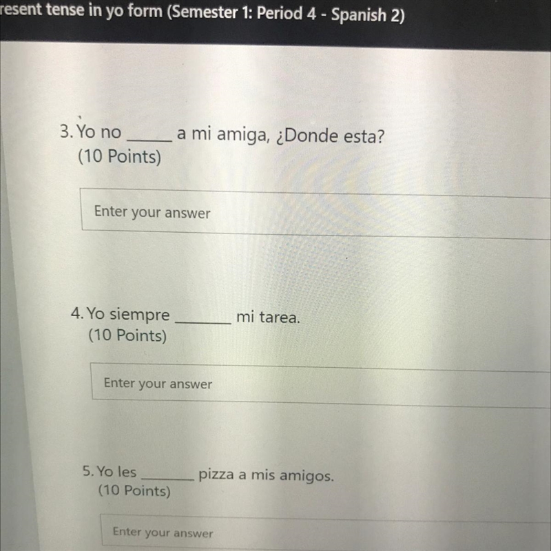 Plzzzz help irregular verbs in present tense in yo form :))))))))-example-1