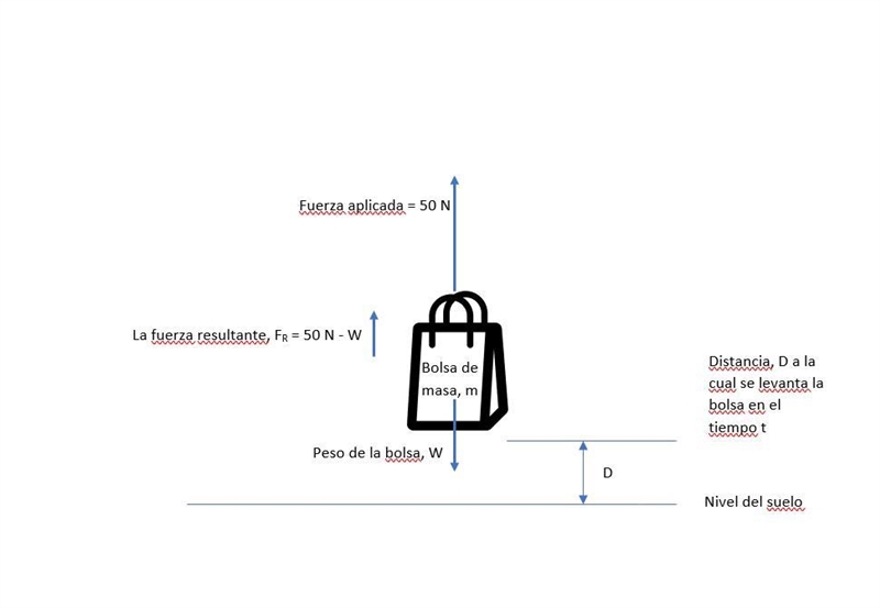 imagina que levantas un bolso con una fuerza de 50 N .elabora un esquema en tu cuaderno-example-1