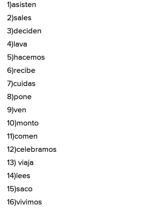 1) Mis tios (asistir) ___ a una cena grande a casa de mi abuela 2) Tu siempre (salir-example-1