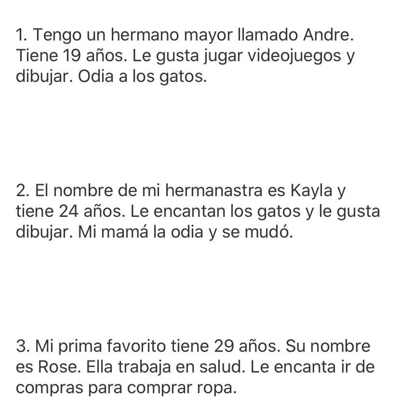 Can someone help me translate these into Spanish correctly? Google translate doesn-example-1