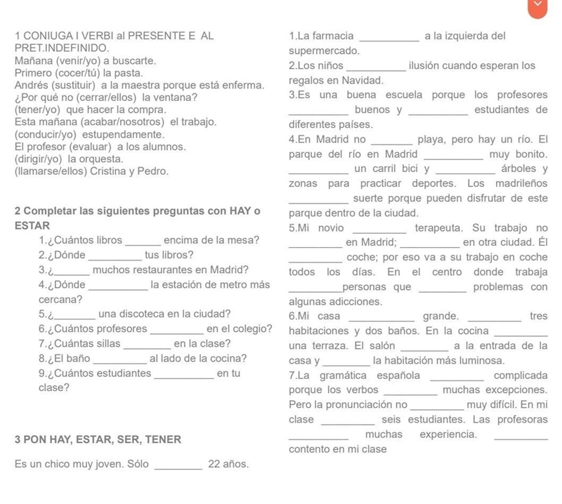 SPANISH HOMEWORK someone please help me, it's very urgent and I'm panicking over these-example-1