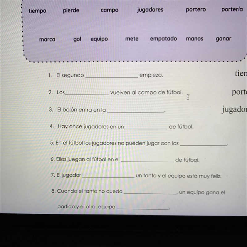 What are the answers to 1- 8.-example-1