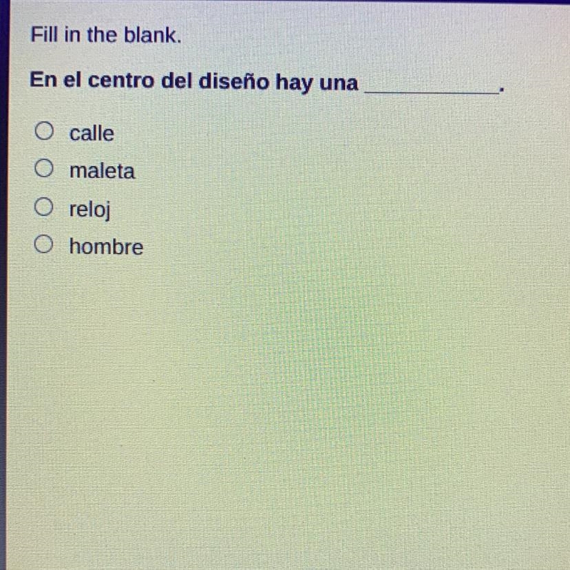 En el centro del diseño hay una O calle O maleta O reloj O hombre-example-1